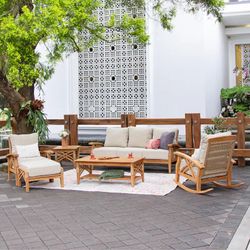 Cambridge Casual Teak 6 Piece Outdoor Set/In Box