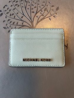 New Michael Kors Saffiano Leather Card Holder