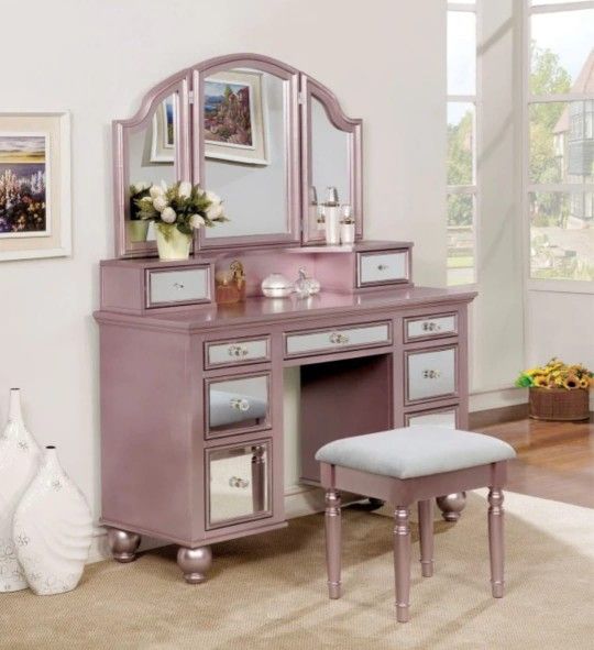 Tracy Vanity W/ Stool$10 Down Payment And Financing Available