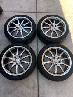 BSA 18in wheels 5x120 Pattern tires 235/40r18 fit BMW 3 series, Type r, Golf r, Gto, SS sedan etc