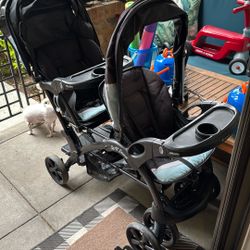 Sit n stand Double stroller