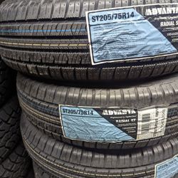 BRAND NEW ST 205 75 14 TRAILER TIRES !!!