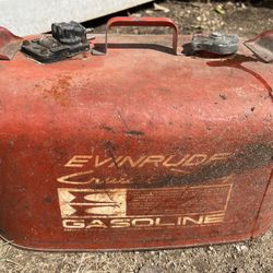 Evinrude Vintage Red Marine Gas Tank 