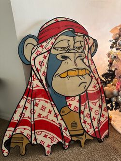 Custom 1 of 1 Bored Ape NFT Pop Art  WOOD WALL ART Piece