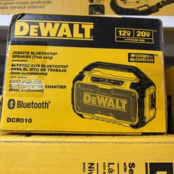 Dewalt New Speaker Bluetooth 12v -20v