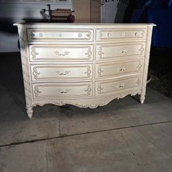 Shabby chic Victorian dresser and mirror