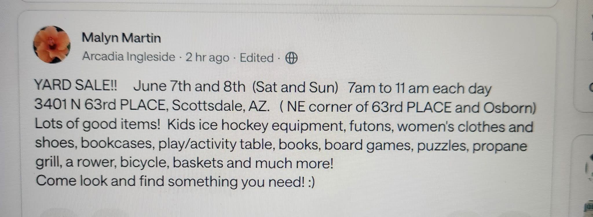 Garage Sale