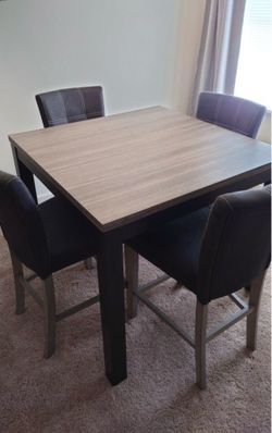 Counter Height Table with 4 Chairs
