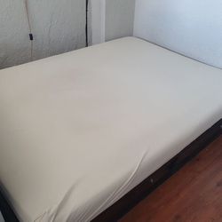 Queen-size Bed Frame and Mattress