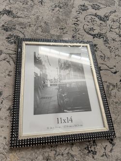New Studded Picture Frame 11x14 Black