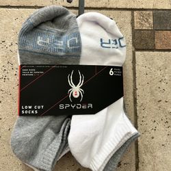 NWT Spyder men’s low cut socks 6 pairs