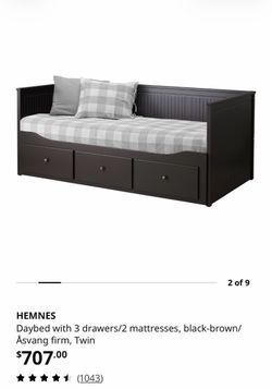 IKEA Hemnes Day Bed (twin to king size)