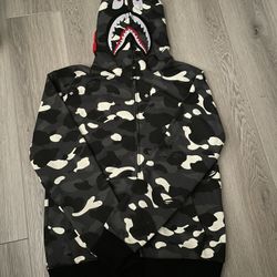 Black, grey, white Camo Bape Jacket