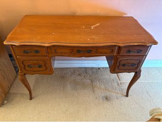 Vintage Solid Wood Desk Pilgrim Finish