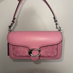 COACH Tabby 20 Signature Canvas & Leather Shoulder Bag