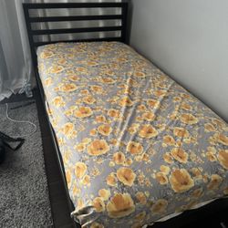 Twin Bed In Black Color 