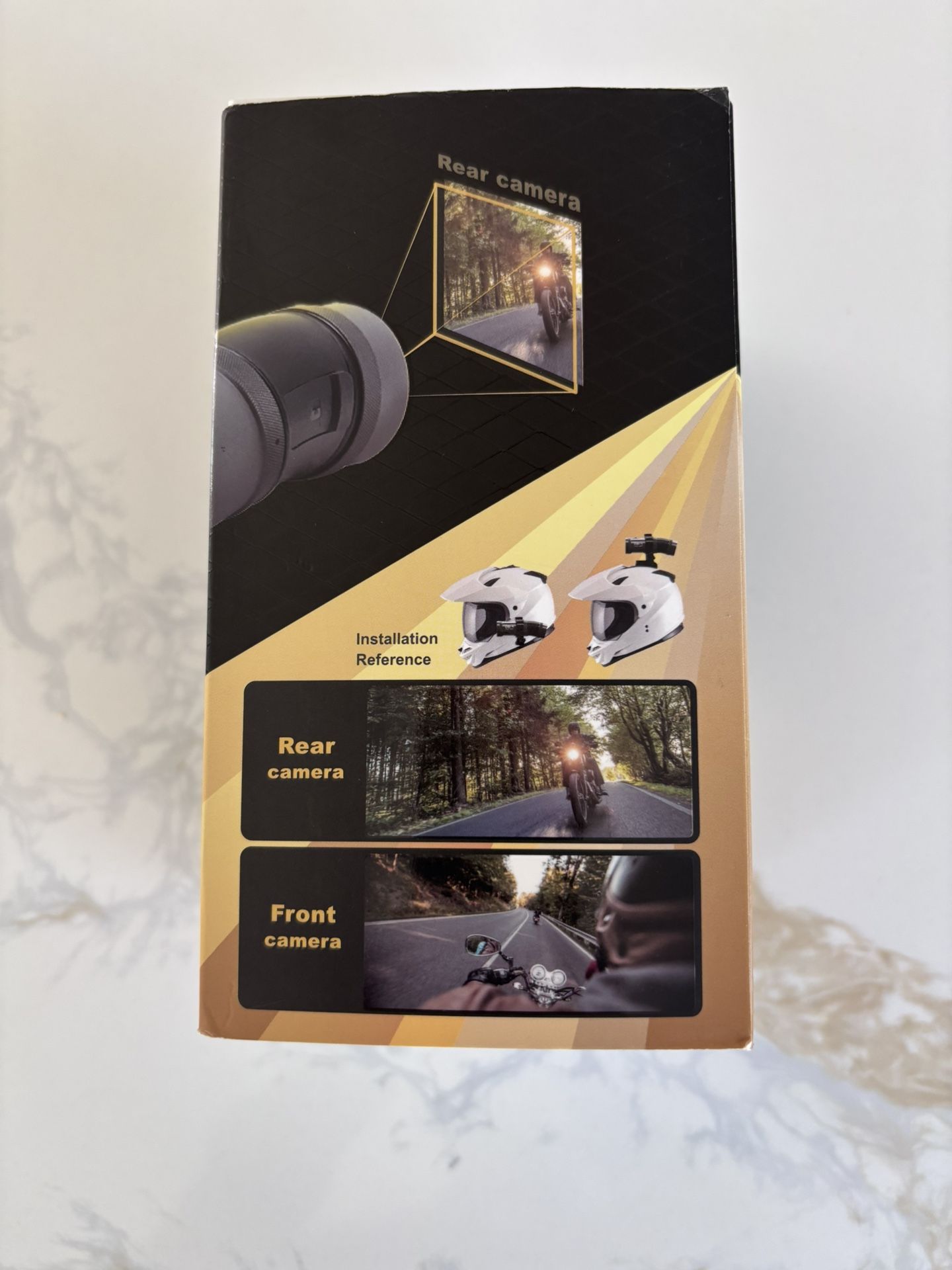 All-in-one portable dual Channel Motorcycle Dashcam