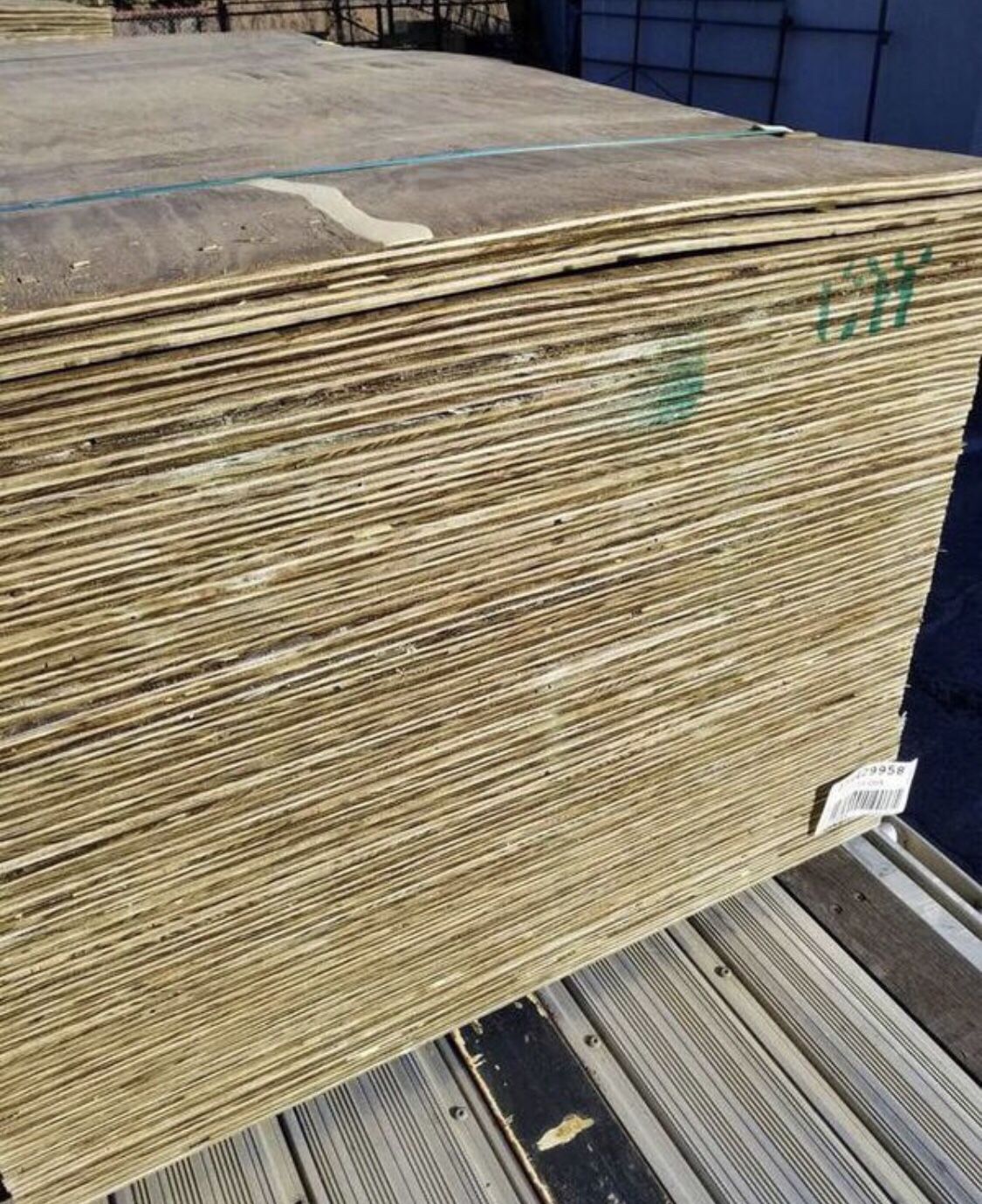 Pressure Treated Plywood 3/4x4x8 PT 5 Ply 32 each for Sale in