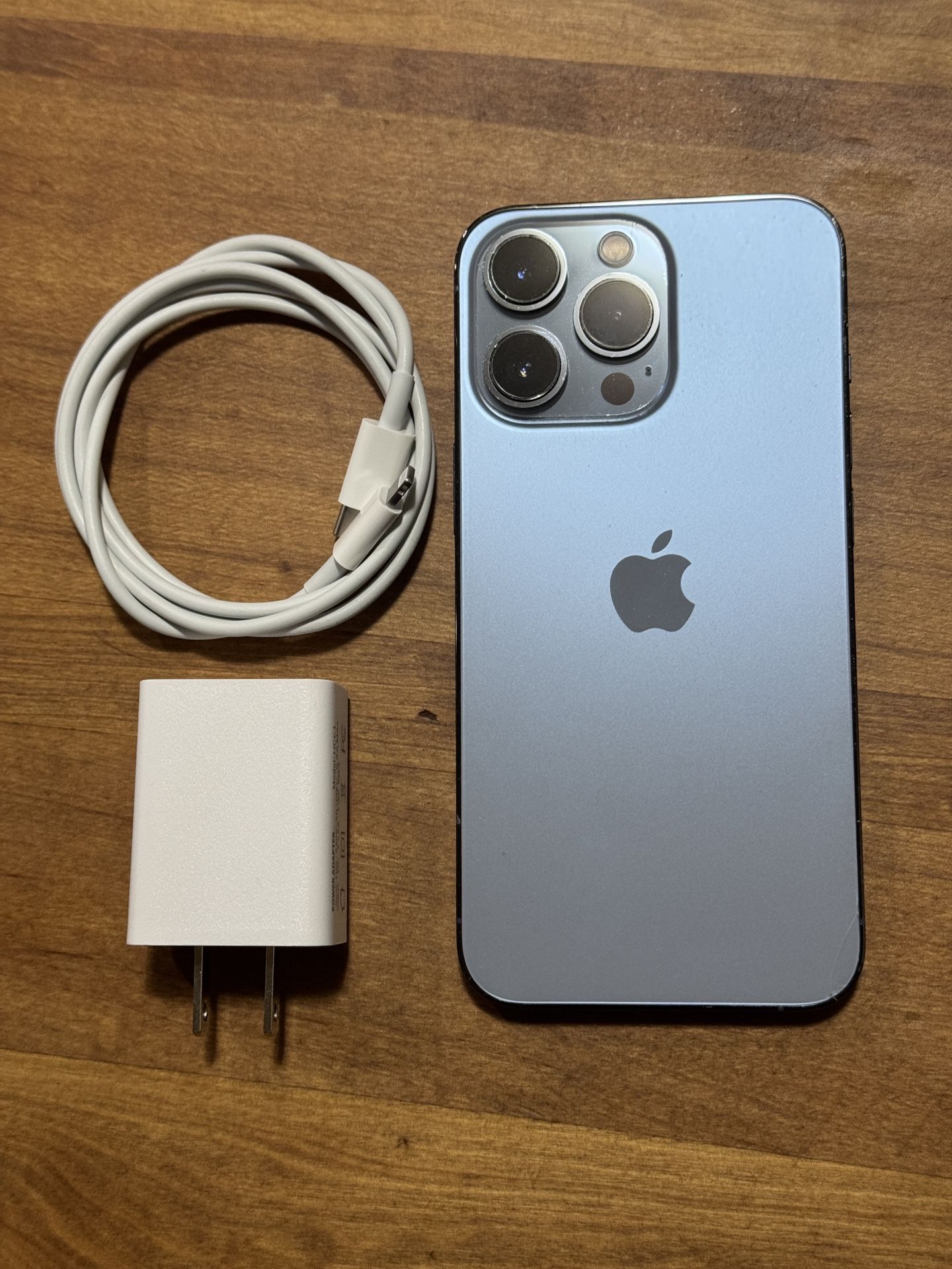 iPhone 13 Pro (Sierra Blue) - 128GB, Unlocked, 88% Battery Health, Includes Charger & Cube