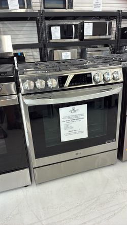 ABM/Always Below MSRP Deal 🏷️ Save $1700 Off MSRP on 6.3 cu ft Stainless Steel LG Slide In Dual Fuel Range (Gas Stove, Electric Oven)
