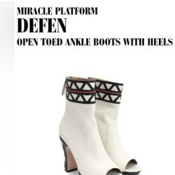 JOHN FLUEVOG DEFEN LIMITED EDITION shoes miracle platform open toe miracle boots