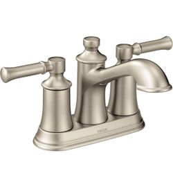 Moen 6802BN Dartmoor 2 Handle Centerset Bathroom Faucet 1.2 GPM Brushed Nickel
