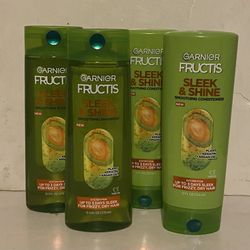 Garnier Fructis Sleek And Shine Argan Oil Bundle