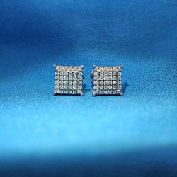 Moissanite 0.43 ctw Square Earrings 