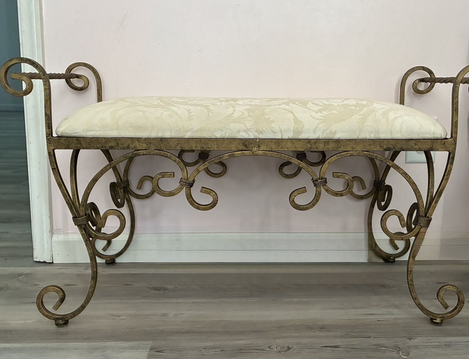 Vintage Iron Bench 