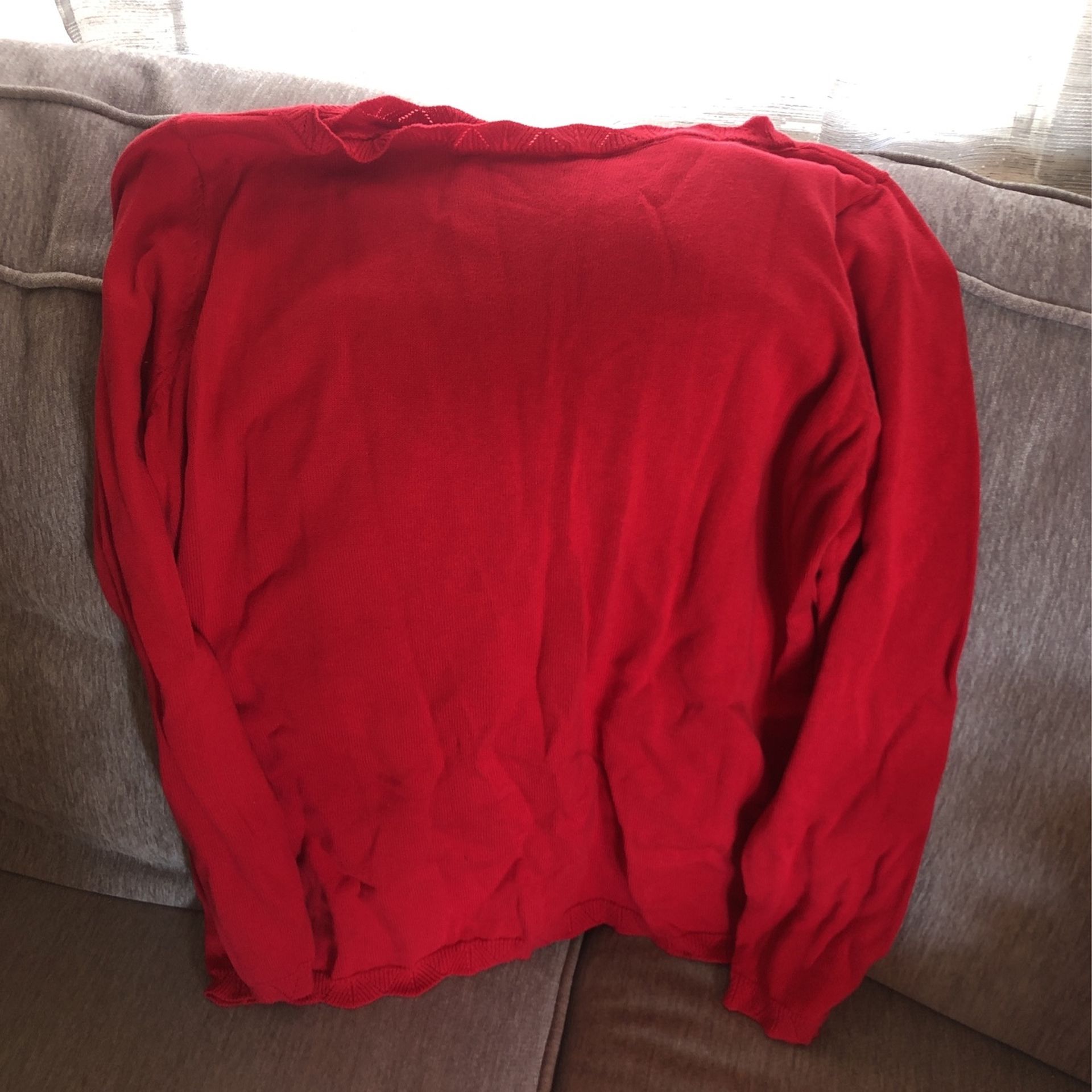 Cute Red Long Sleeve New