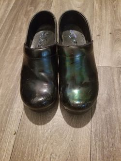 Danko iridescent comfort shoes clogs