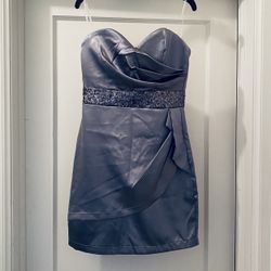 Satin And Sequin Dress Size 5