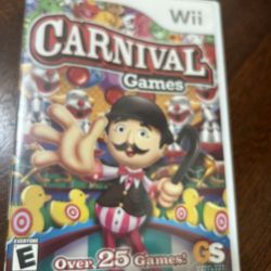 CARNIVAL GAMES (Nintendo Wii, 2007) COMPLETE 