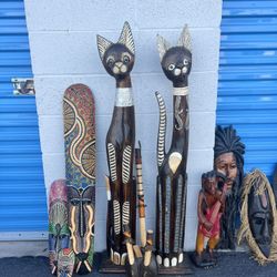 Home Decor, Mirrors, Floating Shelves, Wooden Stools