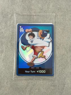 One Piece x LA Dodgers Luffy DON!! Card + Hat – Sealed Event Exclusive