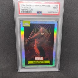 2024 Topps Chrome Marvel Daredevil Refractor #30 MINT  PSA9