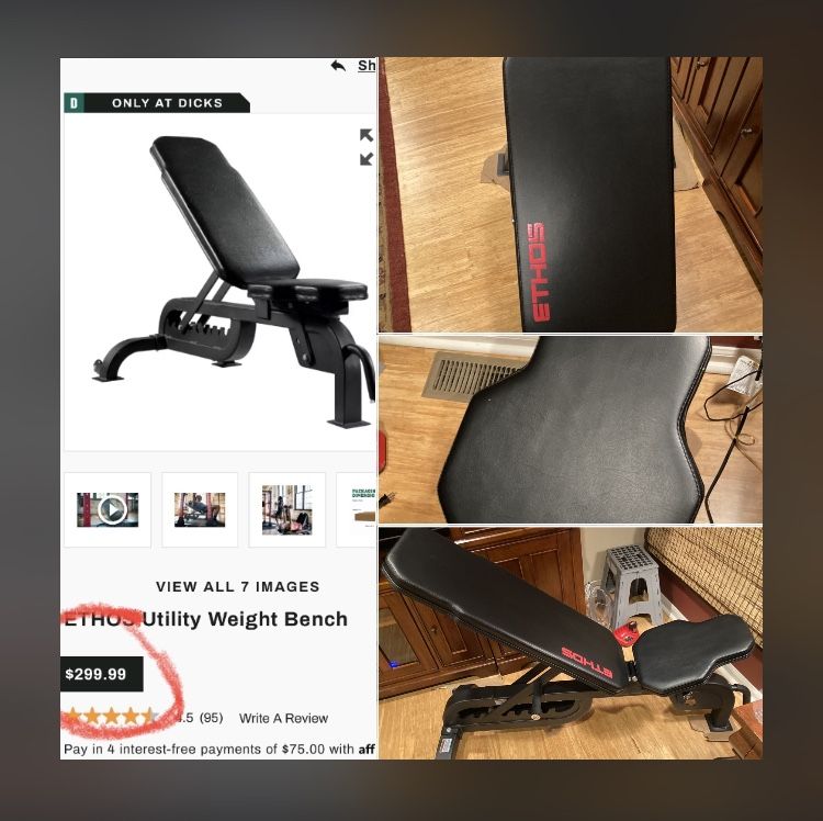 {Like New!} ETHOS Utility Weight Bench