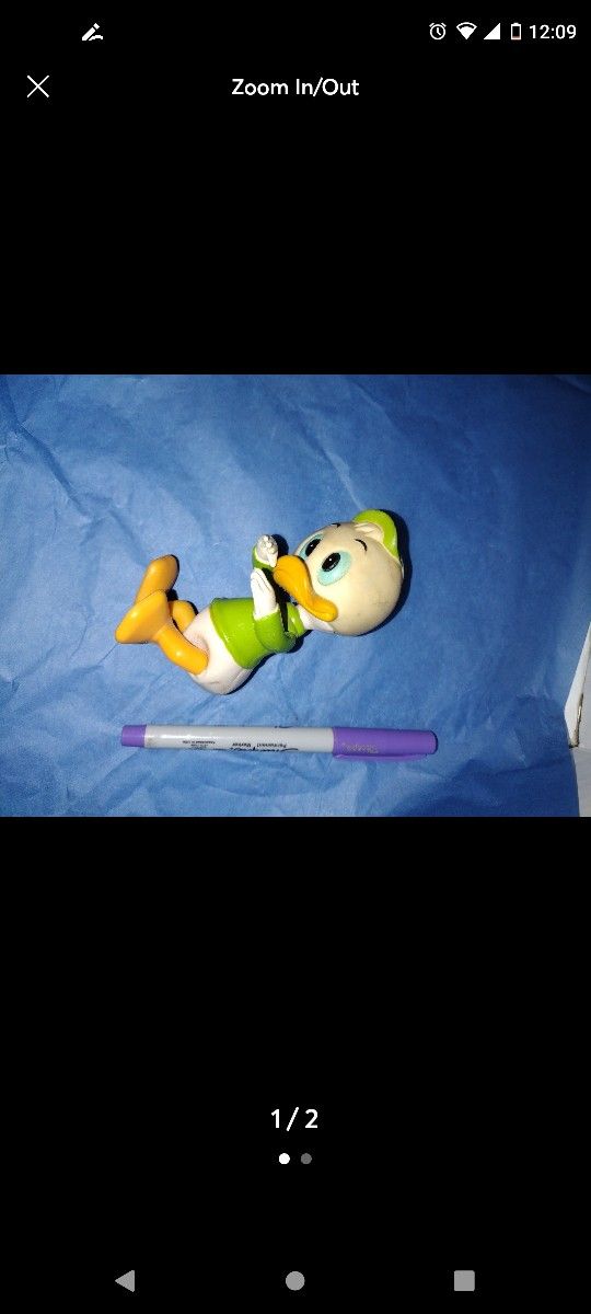 Figure Vintage Disney Donald ducks nephew toy figurine