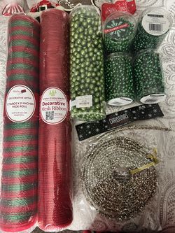 Mesh Ribbon, Bead Garland & Balls