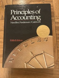 Principles of Accounting – Needles/Anderson/Caldwell – 5th Edition (Excellent Condition) 