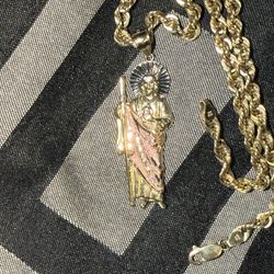 San Judas Pendant 10k