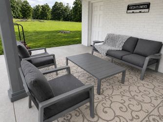 4pc modern outdoor patio furniture set
