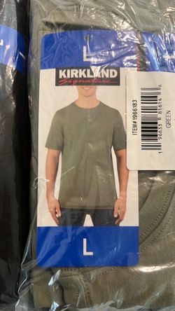 Kirkland signature men’s  t shirt Pima cotton black green and grey