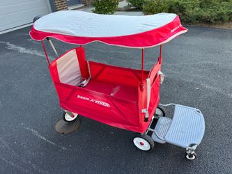 Radio Flyer 3-in-1 Tailgater Folding Wagon with Canopy & Cooler Caddy