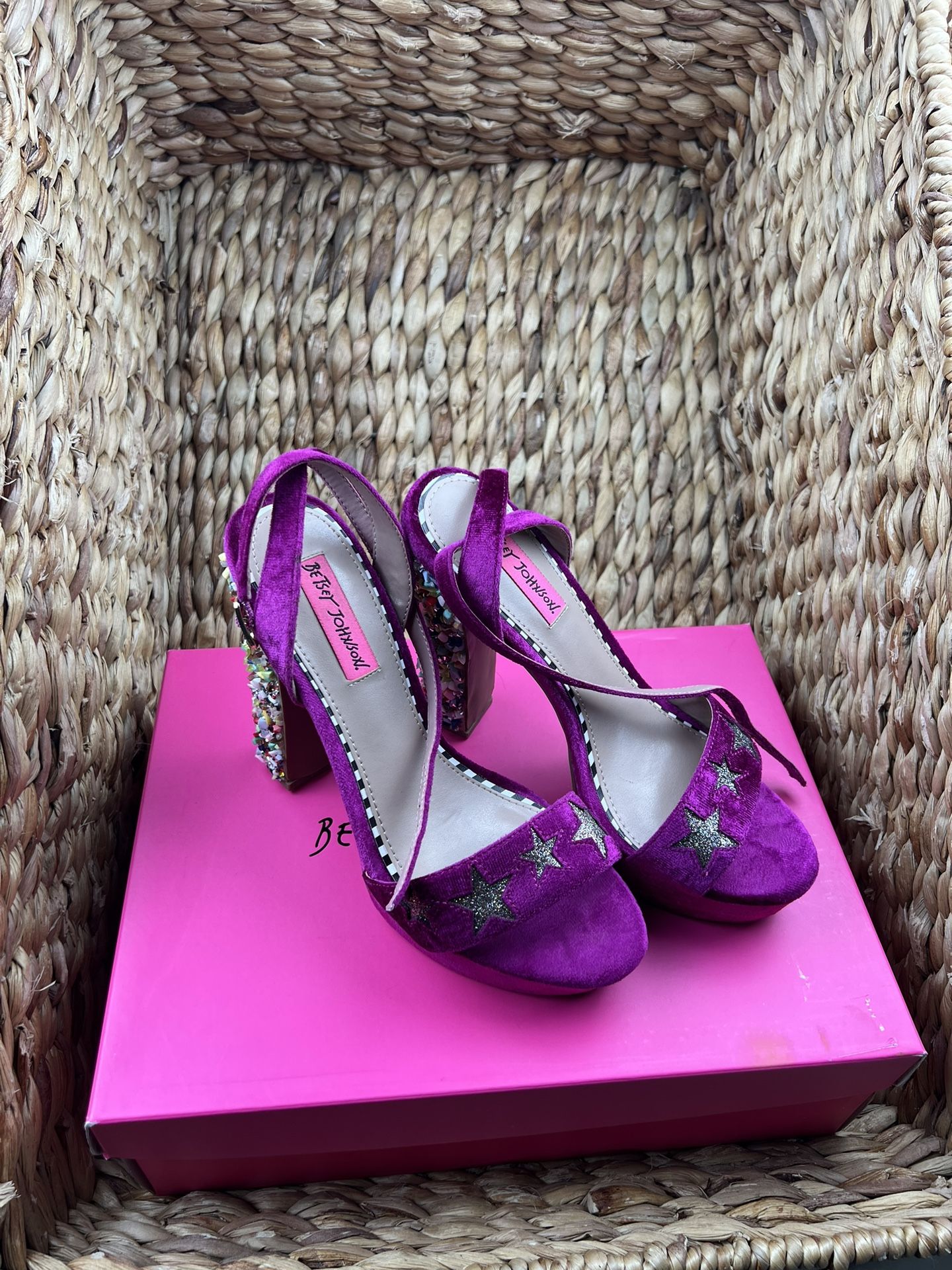 Betsey Johnson Lola Velvet Sandal