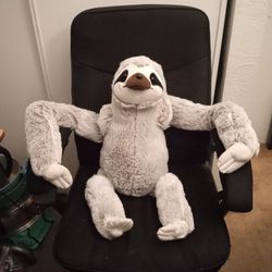 3 FOOT PLUSH SLOTH 
