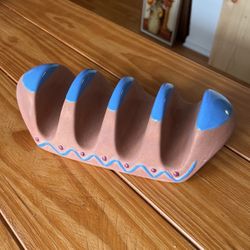 Terra Cotta Taco Holder Vintage