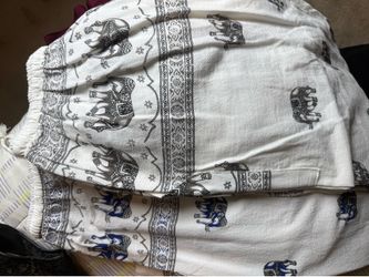 Elephant Print Beach Pants – Size M