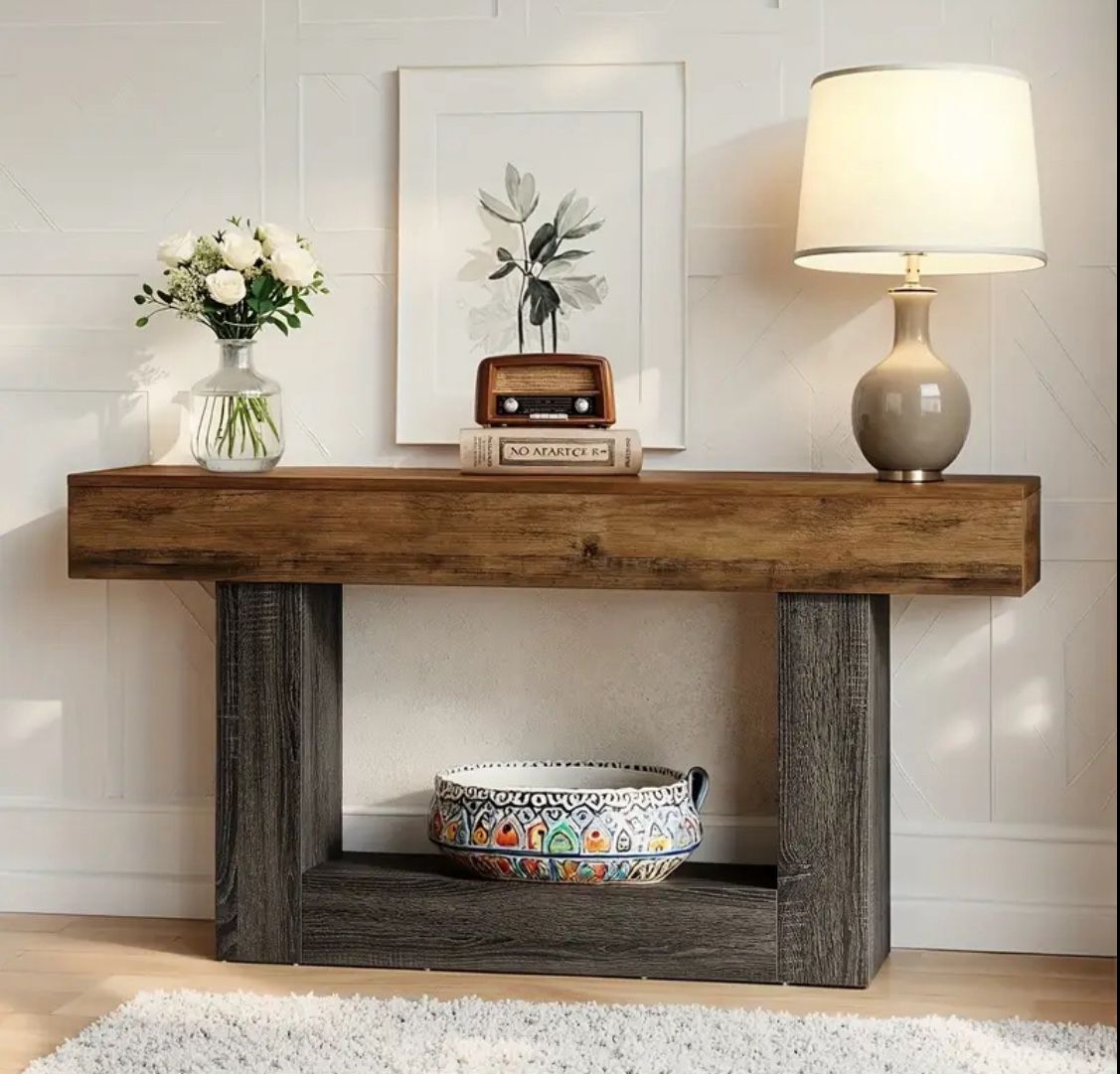 NEW Console Table – Modern Rustic Look – Just Assembled!