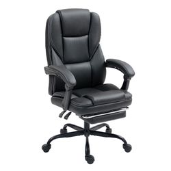 Big & Tall Executive Office Chair – Ergonomic Reclining Swivel with Footrest